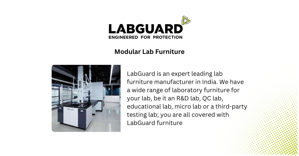 High-quality Modular Lab Furniture by LabGuard - leading lab furniture ...
