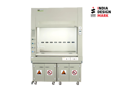 Polypropylene fume hood designed for high chemical resistance, ideal for handling corrosive substances in specialized laboratory environments.
