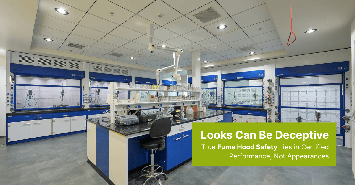 Featured blog image with the title 'Looks Can Be Deceptive', highlighting the contrast between appearance and performance in lab design or equipment.