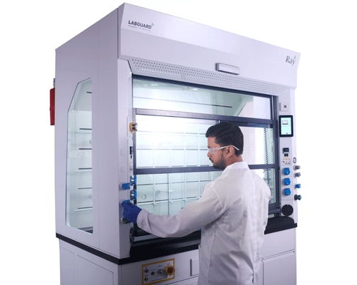 Ray Fume Hood with user