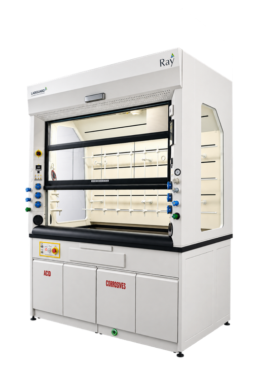 Labelled anatomy of the Ray fume hood Labelled anatomy of the Ray fume hood